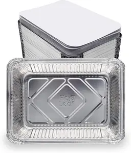 Hot Seller! 20 Pcs Rectangular Foil Containers – Food-Grade & Oven Safe, Ultimate #KitchenEssentials for Effortless Meal Prep