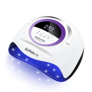 SAVILAND 300W UV Nail Lamp: Smart Sensor Nail Dryer with 72 LED Beads for Ultra-Fast Gel Curing, Dual Light Source Flash Cure, 4 Timer Settings, Professional Nail Lamp for Salon & Home Manicure Use