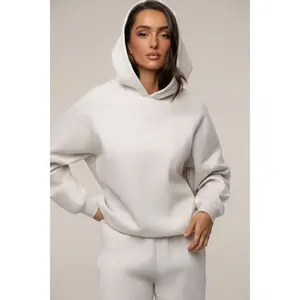 Bone JLUXLABEL Logo Pullover Hoodie