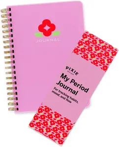 Pixie Period Tracker Journal for Girls 8-12 - Pixie’s My First Period Notebook with Daily Menstrual Cycle Guided Reflection For Feminine Care - First Period Gifts For Young Girls & Teens