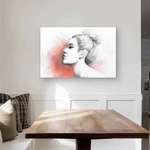212 MAIN 24x36 in Lightweight Aluminium Metal Photo Print Wall Art - Figurative "Deliberation" Woman Illustration, Artistic Vivid Colors, Modern Living Room Home Decor, Ideal Home Supplies Gift, Illustrations