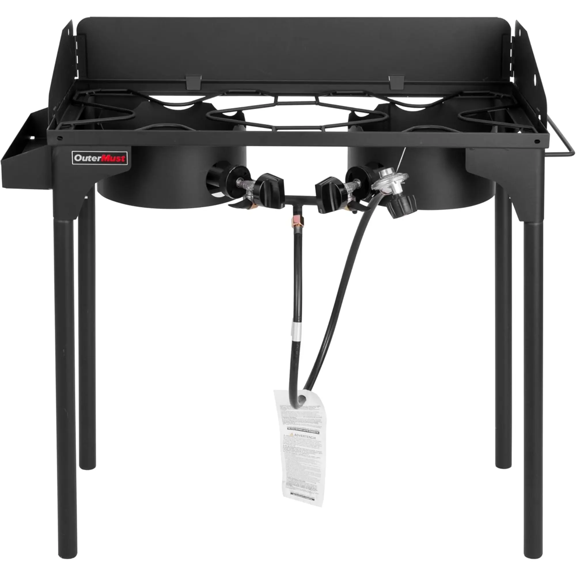 OuterMust OB2-01 Outdoor 60,000 BTU Double Propane Burner Propane Gas Stove