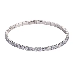 Sleek Luxury Sparkling Zircon Bracelet,Detachable Extender Chain,Unisex For Daily Wear, Christmas Outfits And Beach Occasions