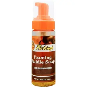 Fiebing's Foaming Liquid Glycerine Saddle Soap for Leather (5 oz)- Leather Cleaner & Conditioner to Soften, Protect & Restore Leathercraft - Self-Lathering Soap For Car Seat, Couch, Shoe, Purse, Boot