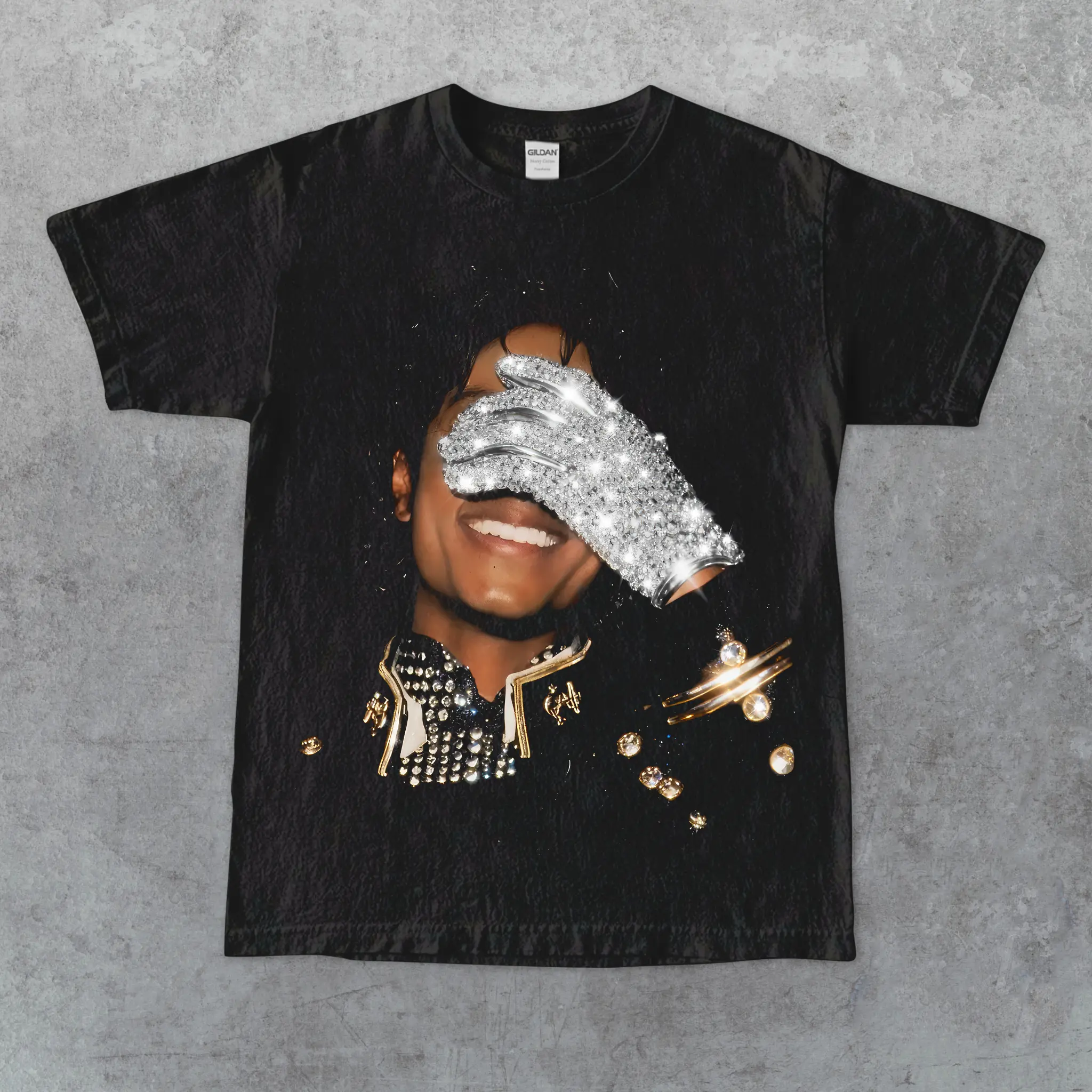 Retro King Of Pop Michael Trendy Jackson Graphic Tee 90s Unisex T-Shirt Gift for Fans Retro King Of Pop Michael Trendy Jackson Graphic Tee 90s Unisex T-Shirt Gift for Fans