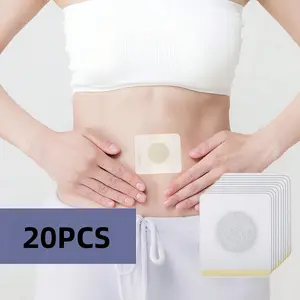 Mugwort Patches for Body Warming & Wellness - Herbal Belly Button Stickers for Relaxation and Comfort - 20pcs Gentle Daily Use Navel Sticker