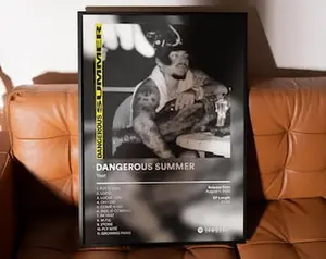 yeattttttt DANGEROUS SUMMER Poster – FREE Us and Eu Shipping – Album Cover Posters – Aesthetic Music Posters for Bedroom, Dorm or Studio