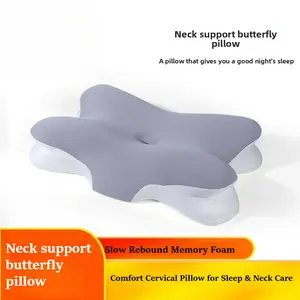 High Density Memory Foam Butterfly Pillow Anti-collapse Comfort Cervical Pillow for Sleep & Neck Care