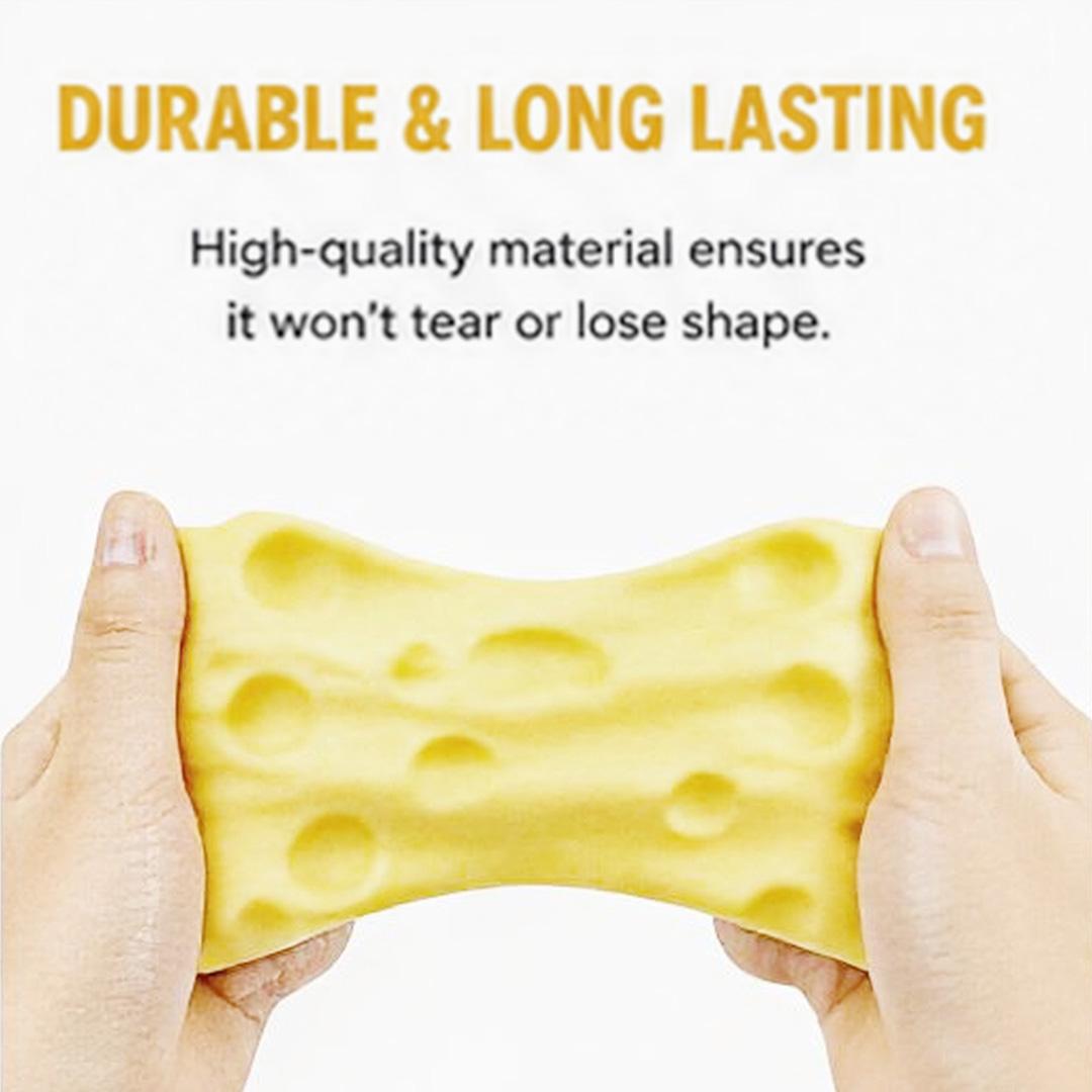 Cheese Squishy Stress Toy – Soft Squeeze Fidget Cube for Anxiety Relief, Sensory Play & Focus, Non-Toxic TPR Stress Ball for Kids & Adults