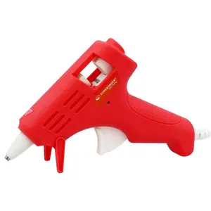 Surebonder Mini Hot Glue Gun, Coral Red – 10W High Temp Craft Glue Gun with 5 Ft Cord, Uses 5/16" Mini Glue Sticks