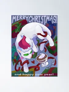 Saiki K Christmas Poster Poster