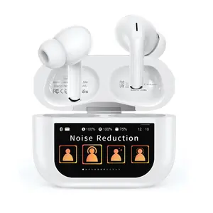 Headphones Bluetooth 5.4, 13 Functional Color Display Wireless ANC Noise Cancelling Earbuds, 36H Battery Life | Suitable for Office, Sports, Study, Traveling and Audio Calls | Built-in Microphone | Earphones