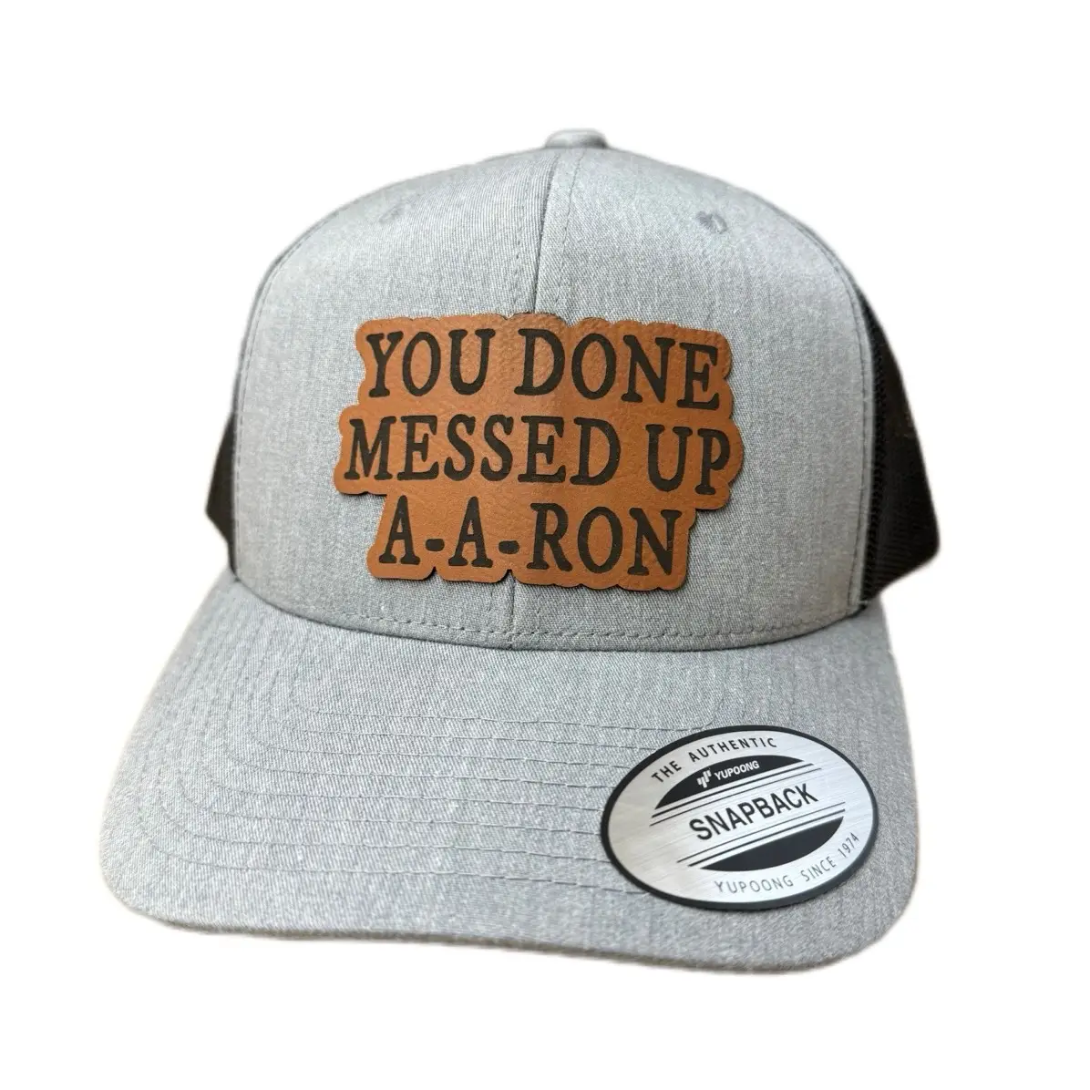 Done messed up hat snapback and flex fits