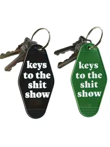 Valentine Themed Resin Keychain, Elegant & Label, Fun Slogan Charm, Perfect Accent for Women's Bags