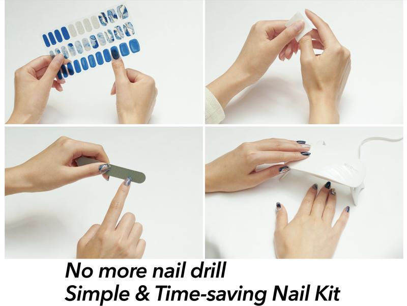 Triple Bundle Semi Cured Gel Nails Strips Odor-Free 30-Second Finish Pick ANY 1 Designs Get 1 Random FREE No Lifting Stays Flat All Day Perfect Gift