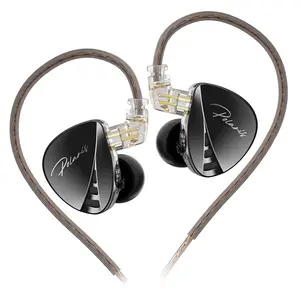 Cca Polaris In-Ear Monitor Hi-Fi Stereo Iem Earphones, Dynamic Dual Drivers Wired Headphones, 4 Tuning Switches, Detachable Cable, Suitable for Singers Musicians Dj