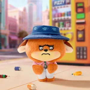 Disney Zootopia Sitting and Thinking Plush Blind Box - Cute Plush Bag Charm/Keychain, Perfect for Valentine's Day.