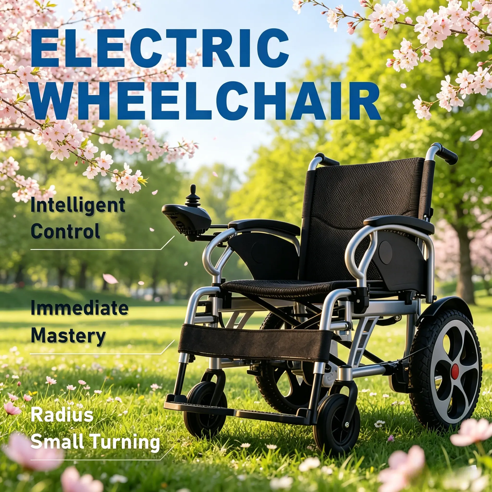 [Wide 19-inch Seat] Equipped with thickened, non-slip 15.7-inch rear wheels; featuring a high-capacity, durable 20Ah lithium battery and a powerful 500W drive motor, making it an ideal choice for seniors' daily commutes and leisure travel.