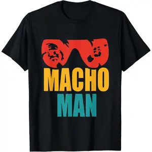 Macho Man Funny Vintage Version T-Shirt,High-quality print,Soft and comfortable,Simple and practical,Made in USA
