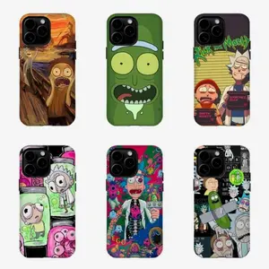 Rick and Morty Crazy Universe Phone Cases – Vibrant Art Print Shockproof Covers, Compatible with iPhone X, 11, 12, 13, 14, 15, 16, 17 & more