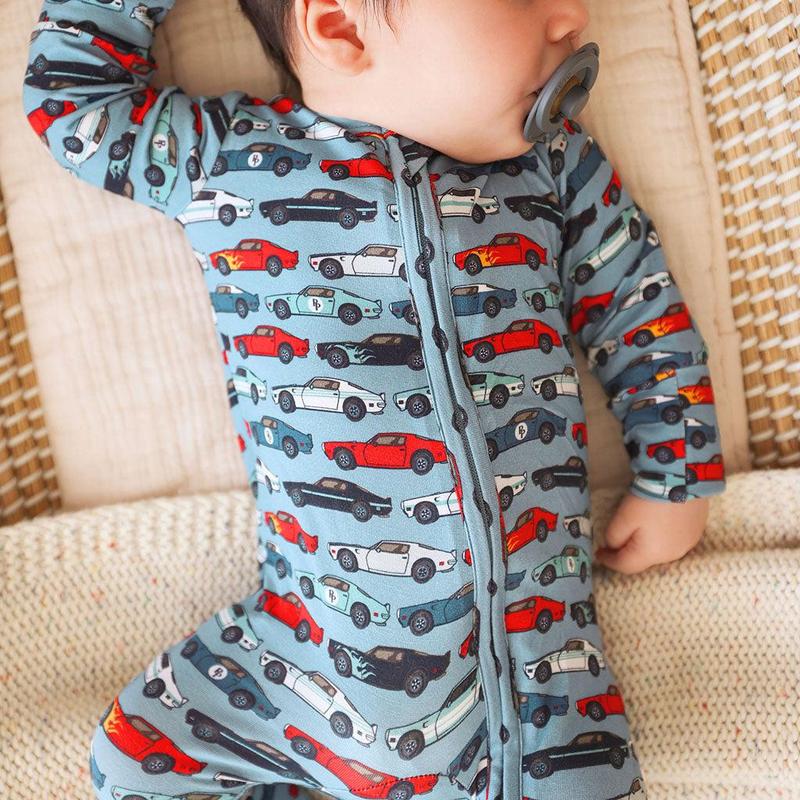 Miles Footie Zippered One Piece