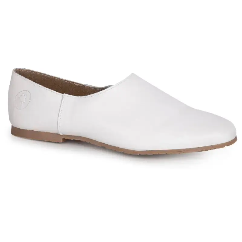 LMDI White Leather Loafer