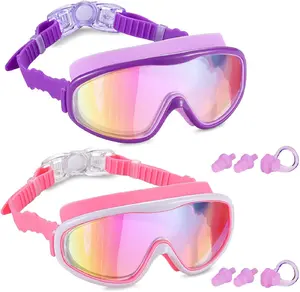 2 Pack  Swim Goggles, Swimming Glasses for  from 3 to 15