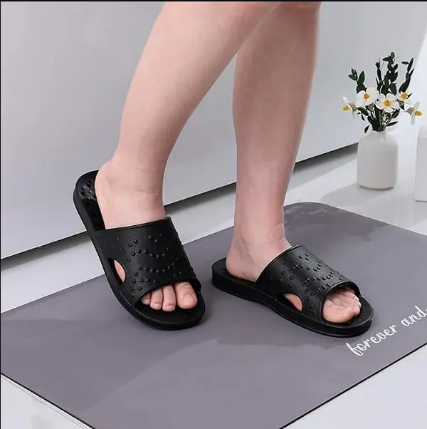 Shower Shoes for Women Men with Arch Support Quick Drying Pool Slides Lightweight Beach Sandals with Drain Holes