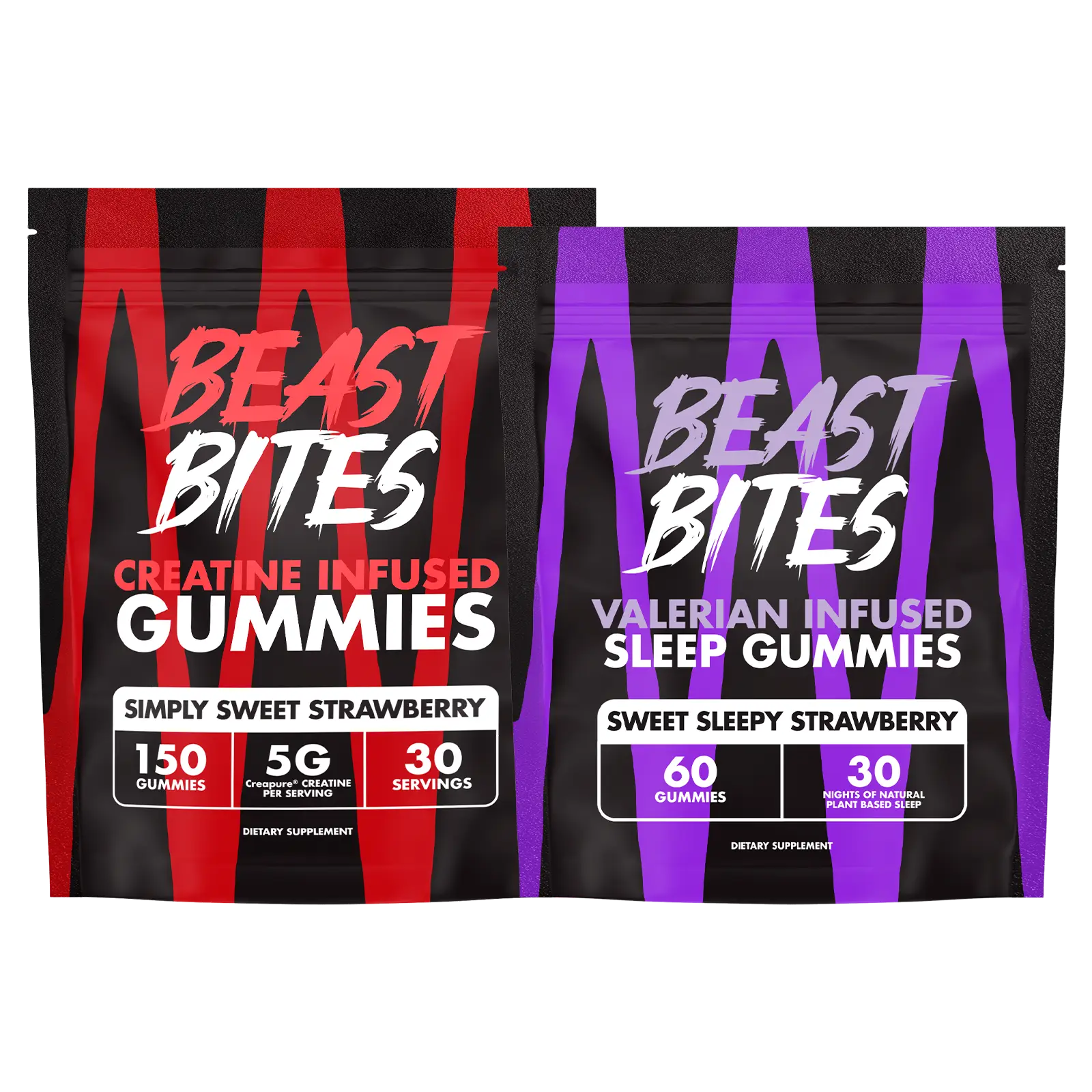 Creatine + Valerian Gummies Bundle - Beast Bites