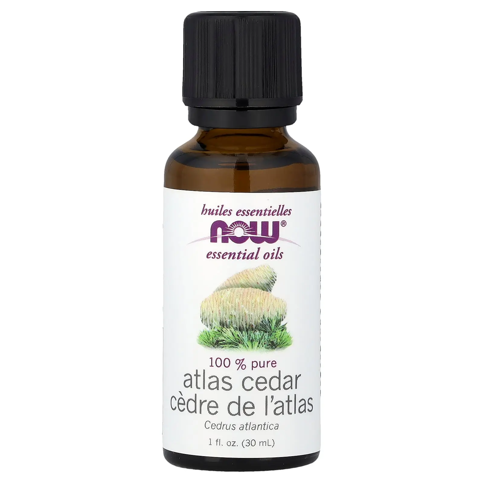 NOW Foods Essential Oils, Atlas Cedar, 1 fl oz (30 ml)