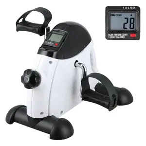 Portable Mini Pedal Exerciser w/Non-Slip Mat & LCD Screen | Ideal for Seniors & Adults, Home/Office Use, Exercise Machine