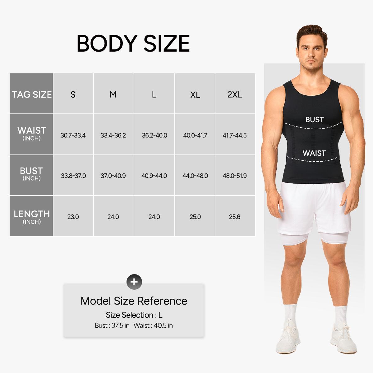 【Clearance】 Men's Shapewear Compression Tank Top Seamless Stretched Casual Bottoming Vest Wife Beater Shirt