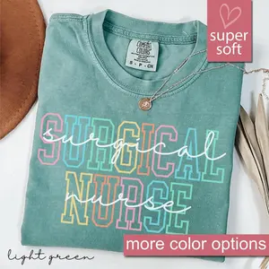 Comfort Colors® Surgical Nurse Shirt, ER Nursing School Graduation Gift For Surgical Nurse