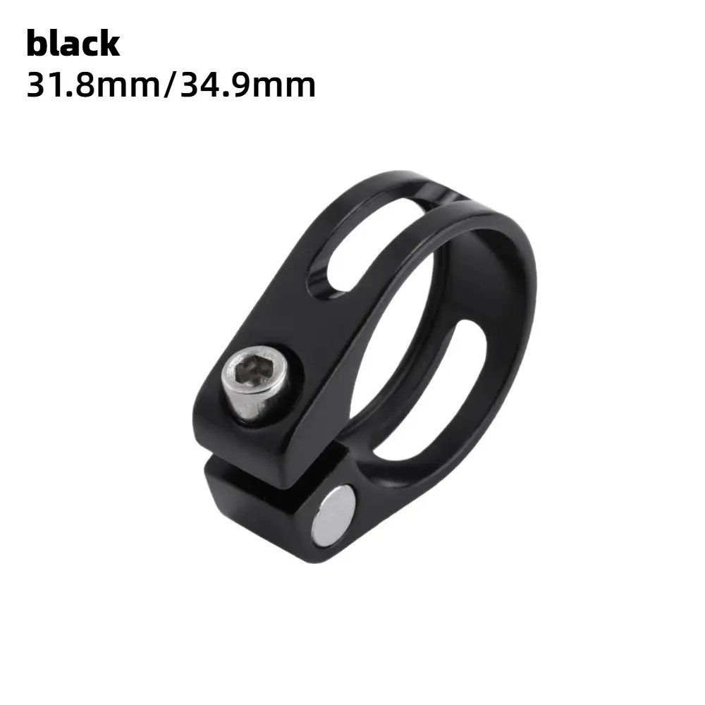 Aluminum Alloy Hollow Seat Post Clamp 31.8mm/34.9mm Mountain Bike Seat Post Clamp Bicycle Quick Release Locking Seat Post Clamp Bicycle Accessories Outdoor Cycling Accessories