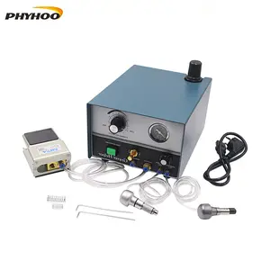100 4000RPM Pneumatic Engraving Machine Adjustable Impact Dual Head Engraver Set With Pneumatic Foot Pedal Air Filter Engraving Handpieces For Jewelry Metal Carving Work
