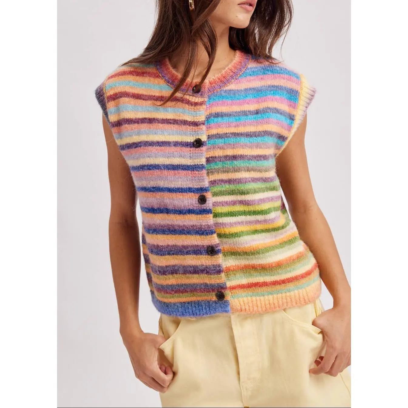 Sky - Rainbow Stripe Vest