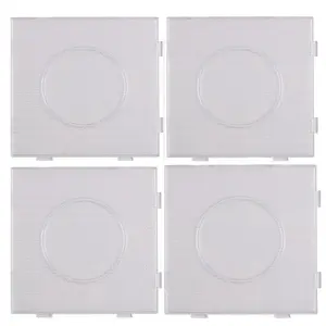 4PCS 2.6mm Mini Hama Fuse Beads Transparent Big Square Pegboards Beads Boards DIY Material Template Iron Perler Beads Pegboard