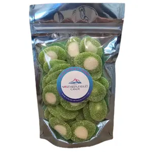 Sour Green Kiwi Flavored Candy Gummies