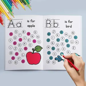 Alphabet Tracing Book, 1 Count Letter & Number & Shape Tracing Book, Educational Learning Book for Kids, School Supplies, Learning Materials, Tracing Preschool Books