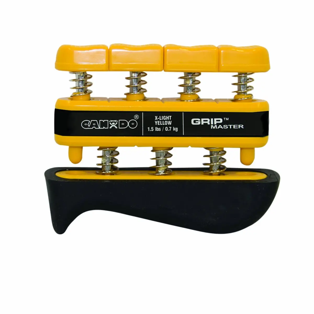 212 MAIN Cando Grip-Master Hand & Finger Exerciser - Yellow, 1.5lb Load Handgrip, Safe and Reliable Hand Strengthener, Functional Fitness Equipment