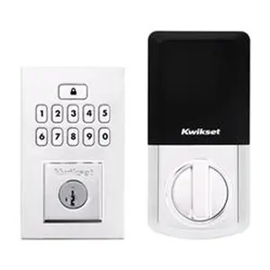 Kwikset 5038897 Smart Code Metal Electronic Deadbolt, Polished Chrome - Pack of 2