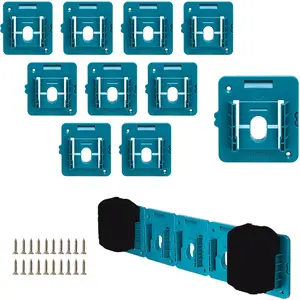Battery Mount Holder Work  Makita 18V Batteries, Wall Mounts Hanger   BL1860 BL1850 BL1840 BL1830, Organize Garage/Workshop/Work Truck(10 Pack,w/20 Screws, No Battery)