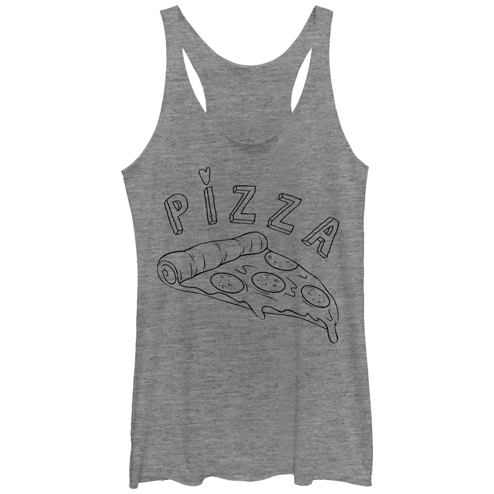 Women's Lost Gods Pizza Doodle Racerback Tank Top