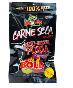 Black Friday Surprise 2026 !!! Sr. Michelado Carne Seca - Crunchy Beef Jerky - Azu Mecha Furia BOLD 2.5oz