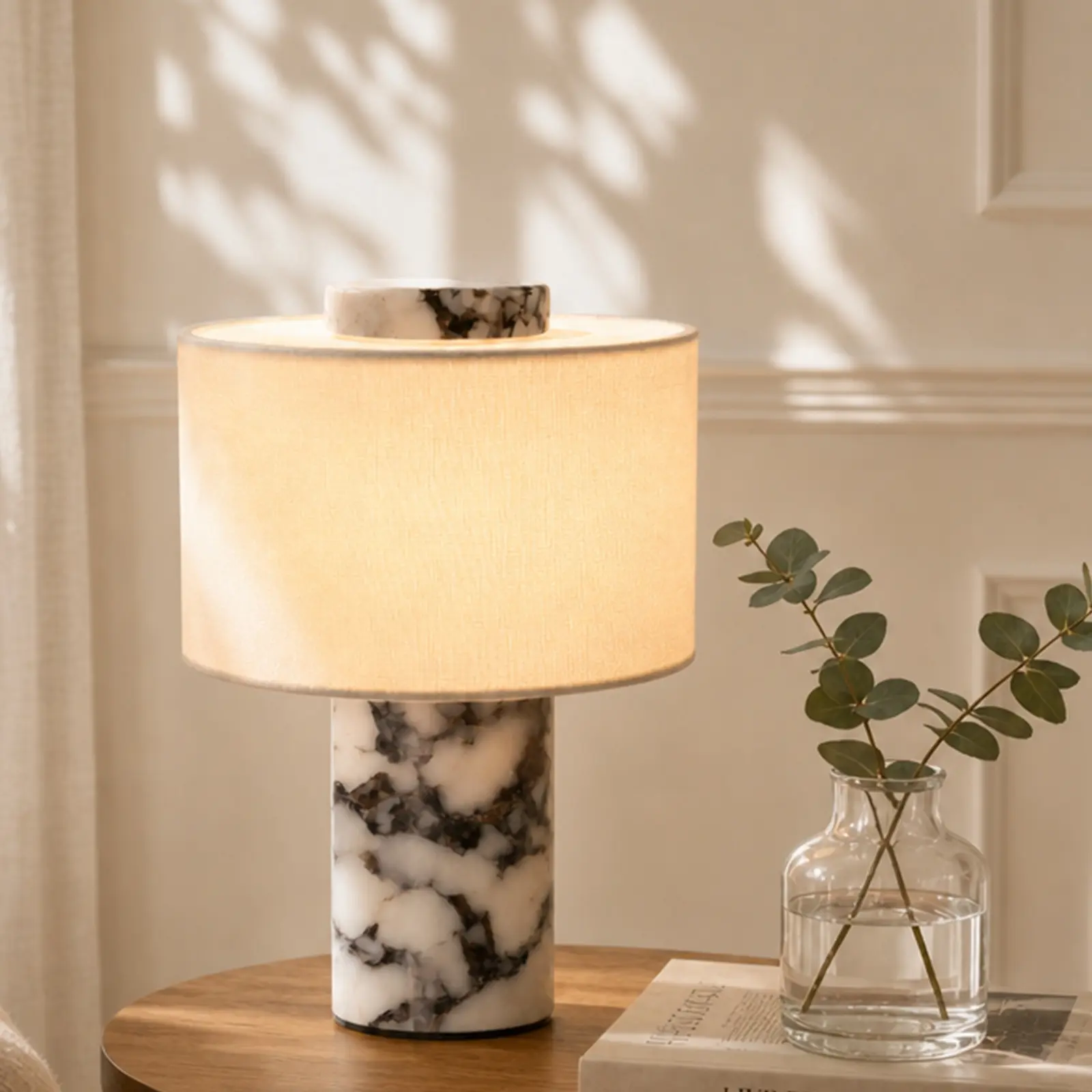 DEMILARE Marble Table Lamp Rechargeable Cordless, Touch Control Dimmable Bedside Lamp, 3 Color Temperatures, Modern Luxury Night Light, Portable Stone Desk Lamp for Bedroom, Living Room, Nightstand, Home Office Decor,SummerFinds,Summer Turn Up campingesse