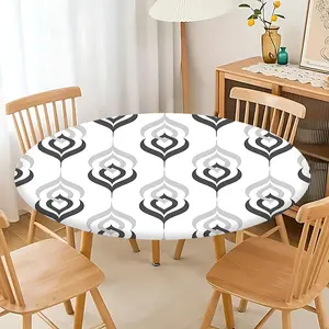 1pc fashionable and versatile floral series printed round tablecloth. Three sizes available. Suitable for home kitchen, living room, outdoor patio, garden. An exquisite tabletop decoration.