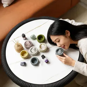 Natural Crystal Raw Stone Bowl, Rose Quartz Aromatherapy Mineral, Quartz Crystals, Fragrant Incense, Decorative Home Decoration, 1 Piece