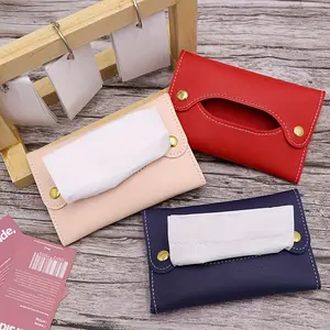 Mini tissue box, portable car tissue box, small sparkling tissue bag, suitable for barbecue and camping, car interior storage, storage accessories