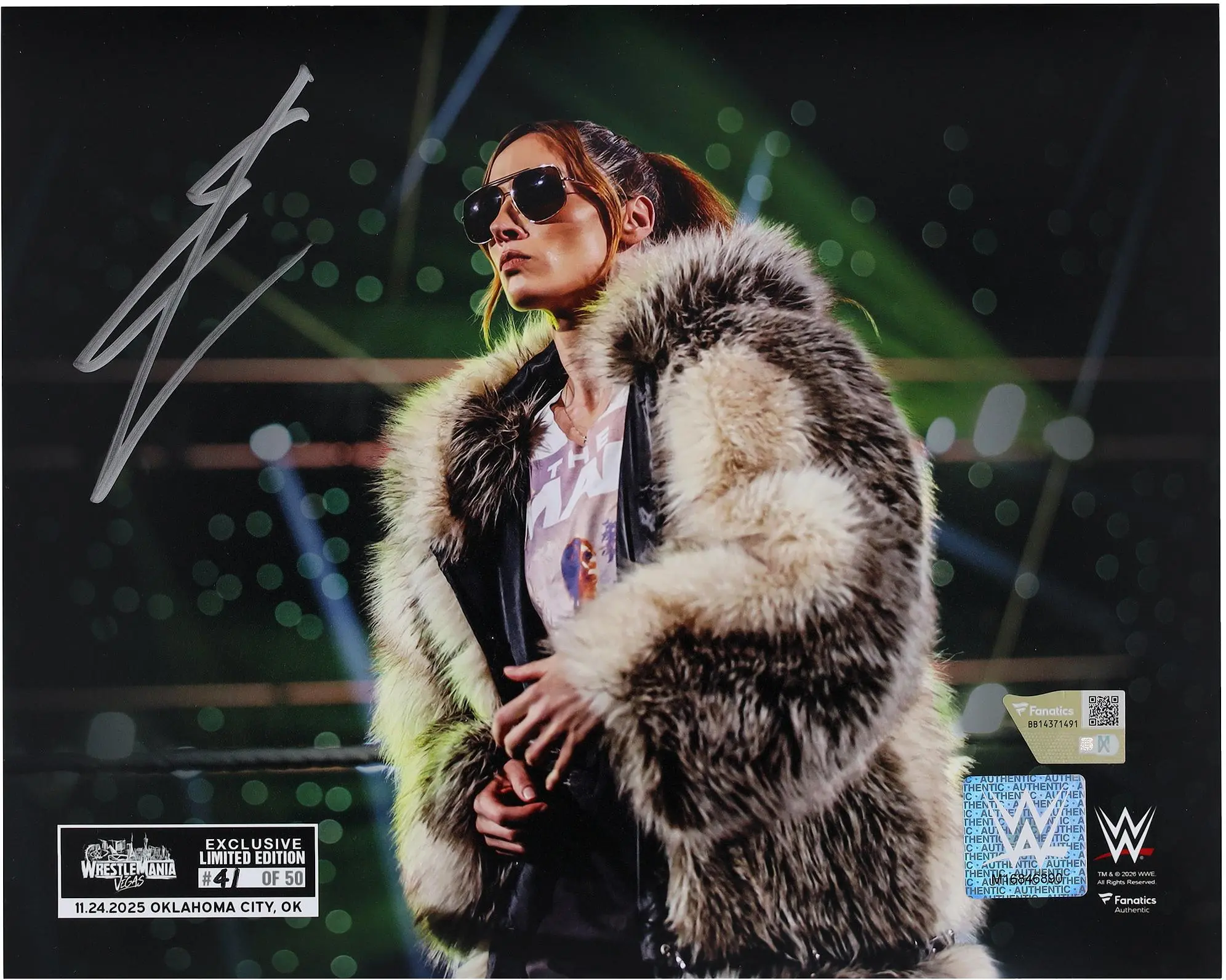 Becky Lynch WWE Autographed 8" x 10" Spotlight Photograph - Limited Edition of 50 - WrestleMania 42 SuperStore Exclusive - Fanatics Authentic Certified