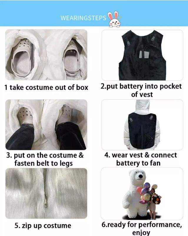 2.6m Gray Giant Gorilla Mascot Inflatable Costume Plush Jumpsuit Halloween Adult Cosplay Party Carnival Dress Up Suit w/Battery